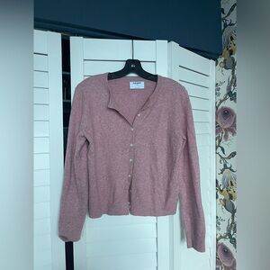 Old Navy Dusty Rose Button-Up Cardigan